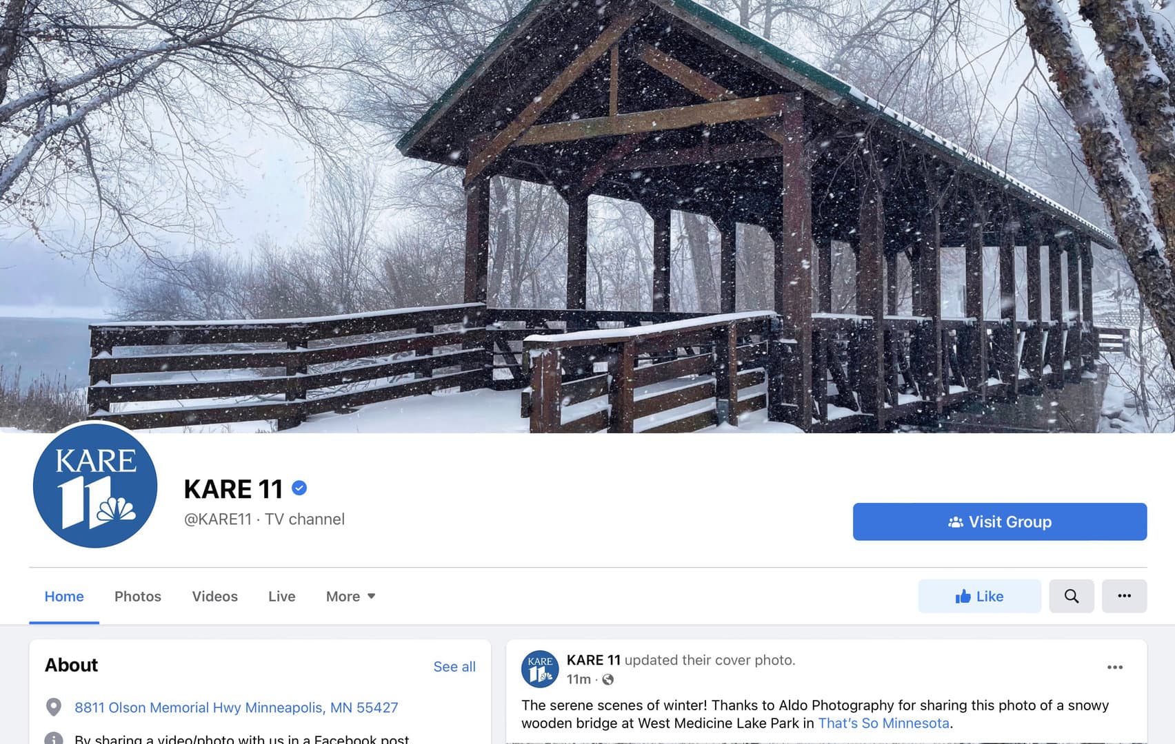 Featured Cover on KARE11 Station